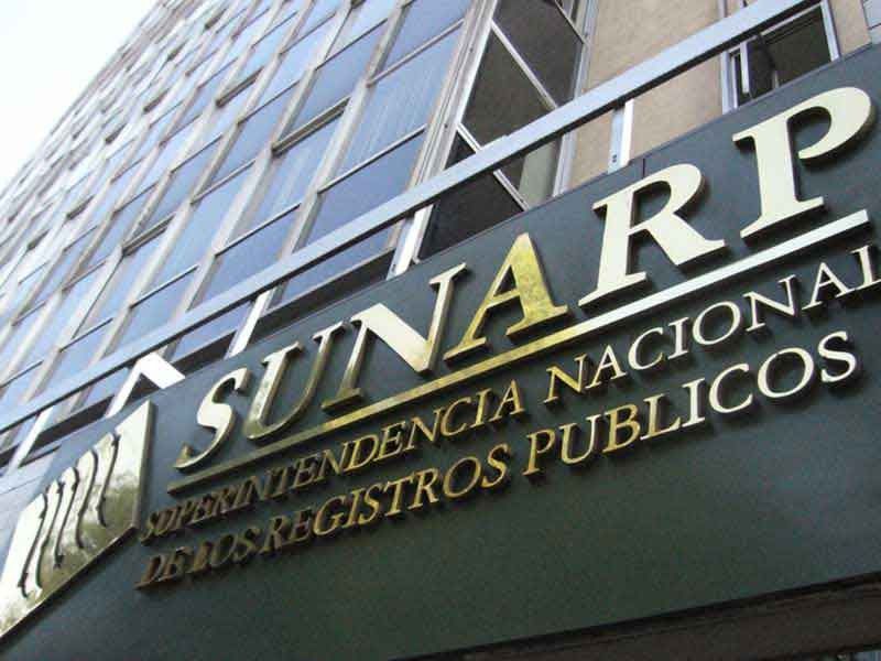 SUNARP is the governing body of the National System of Public Records in Peru