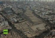 Archeological sites in Lima - Peru damaged by urbanization